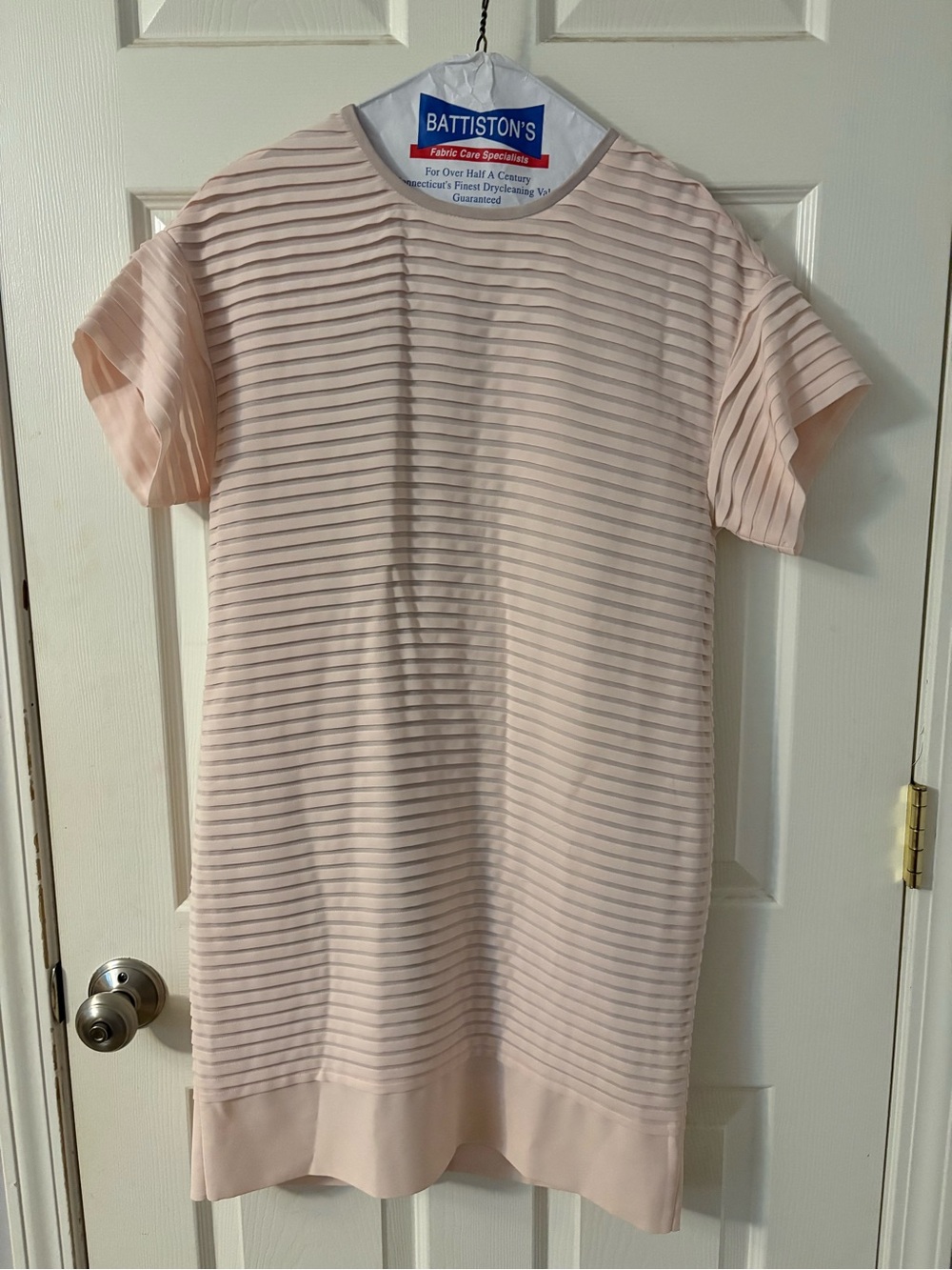 J. Crew Light Pink Short Sleeve Shift Dress